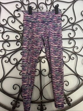 Justice Purple and Pink Space-Dye Leggings